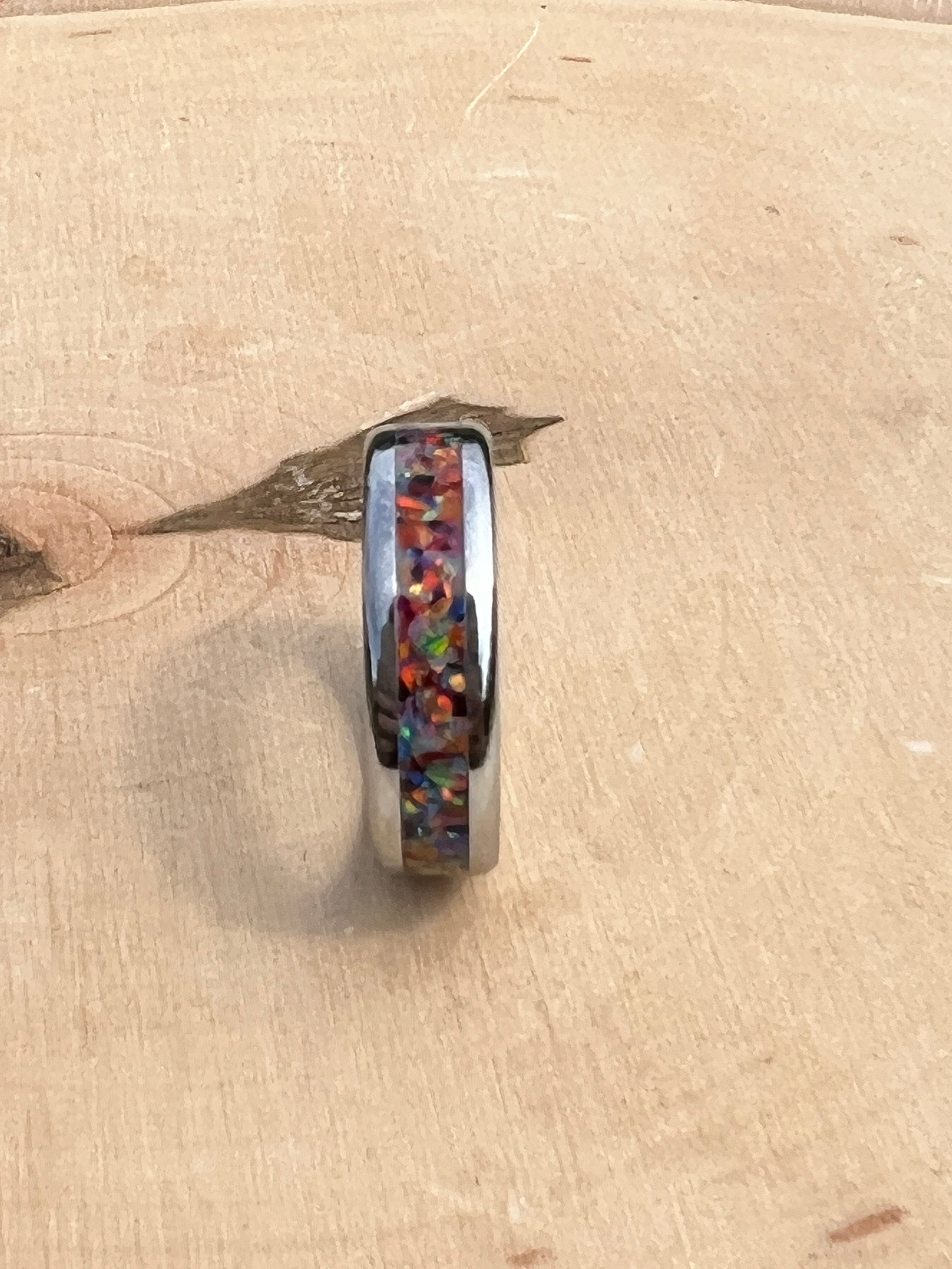 Confetti Opal Inlay Ring