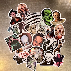 Horror Thriller Movie Sticker Packs / TV Show Stickers / Scary Movie Stickers / Mystery Assortment Stickers / Halloween