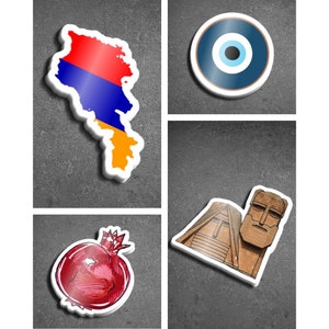 Armenian Sticker Pack / Armenia Stickers / Evil Eye / Artsakh - Etsy