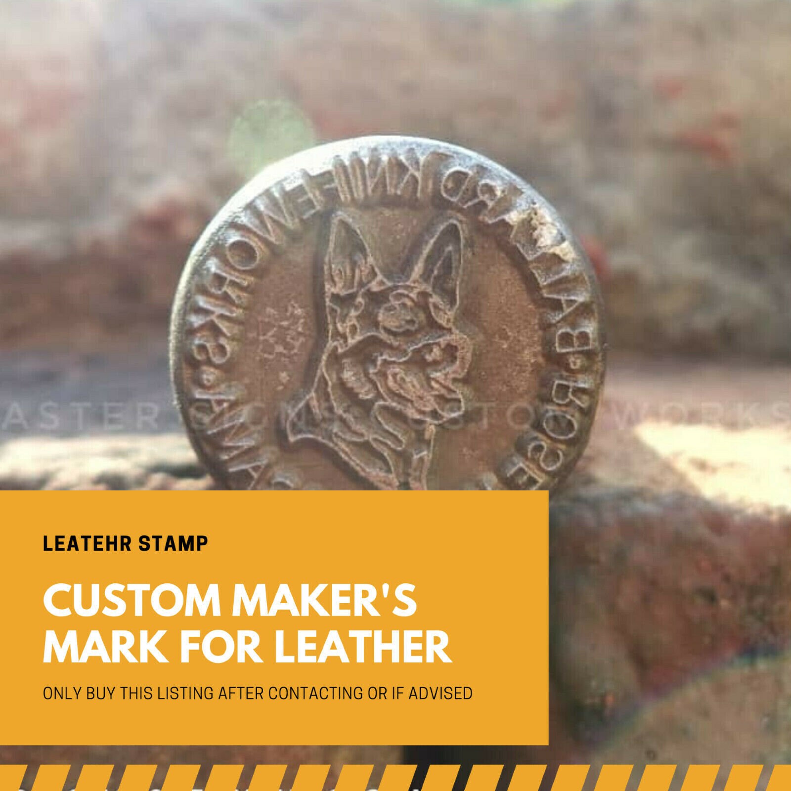Custom Made Makers Mark for Leather Stamping Etsy