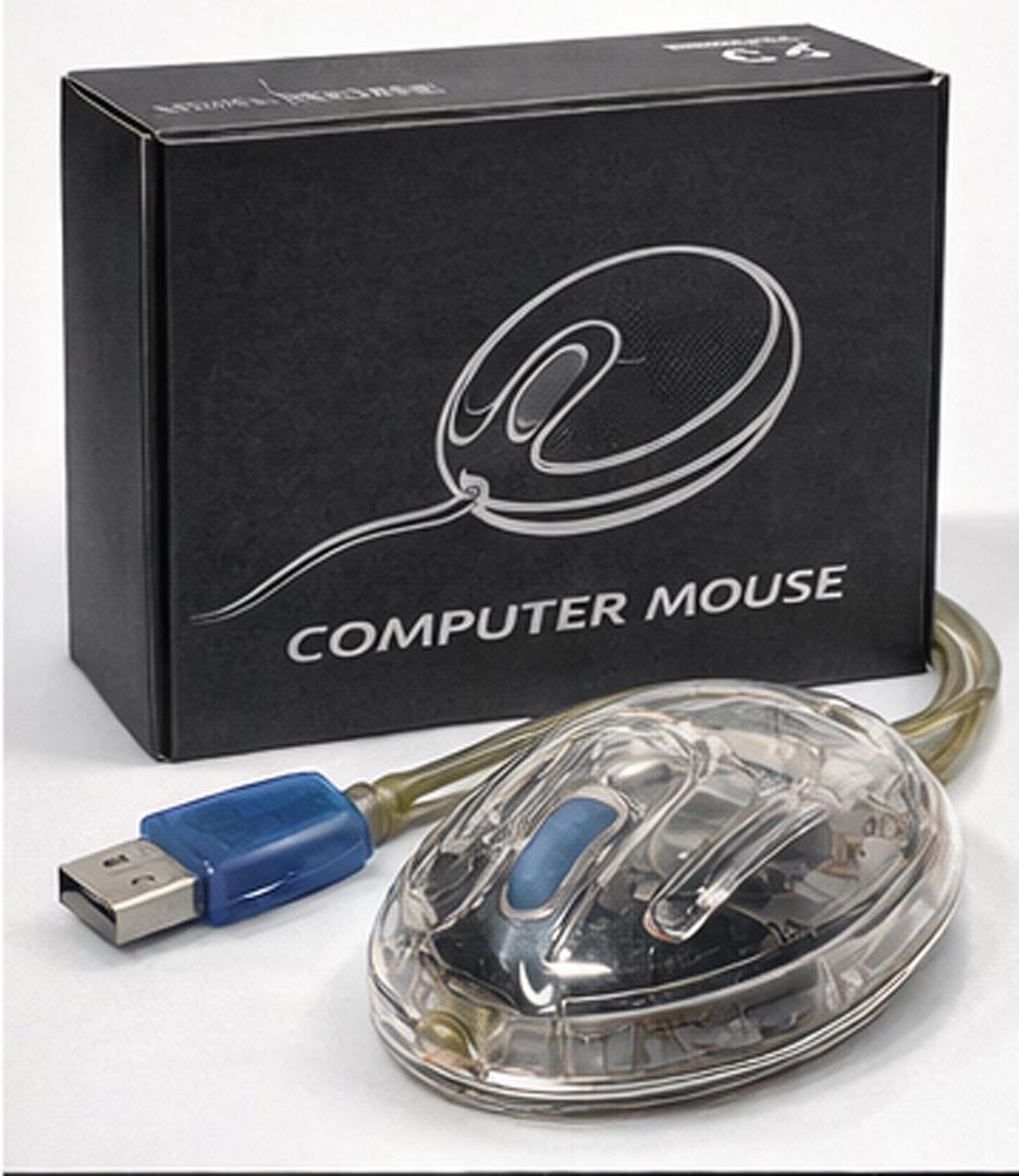 Personalized Retro Transparent Mouse: Add Custom Text or Logo to ...