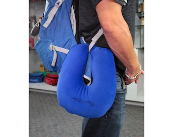 Almohada cervical de viaje personalizada / Comodidad de doble tejido con microperlas