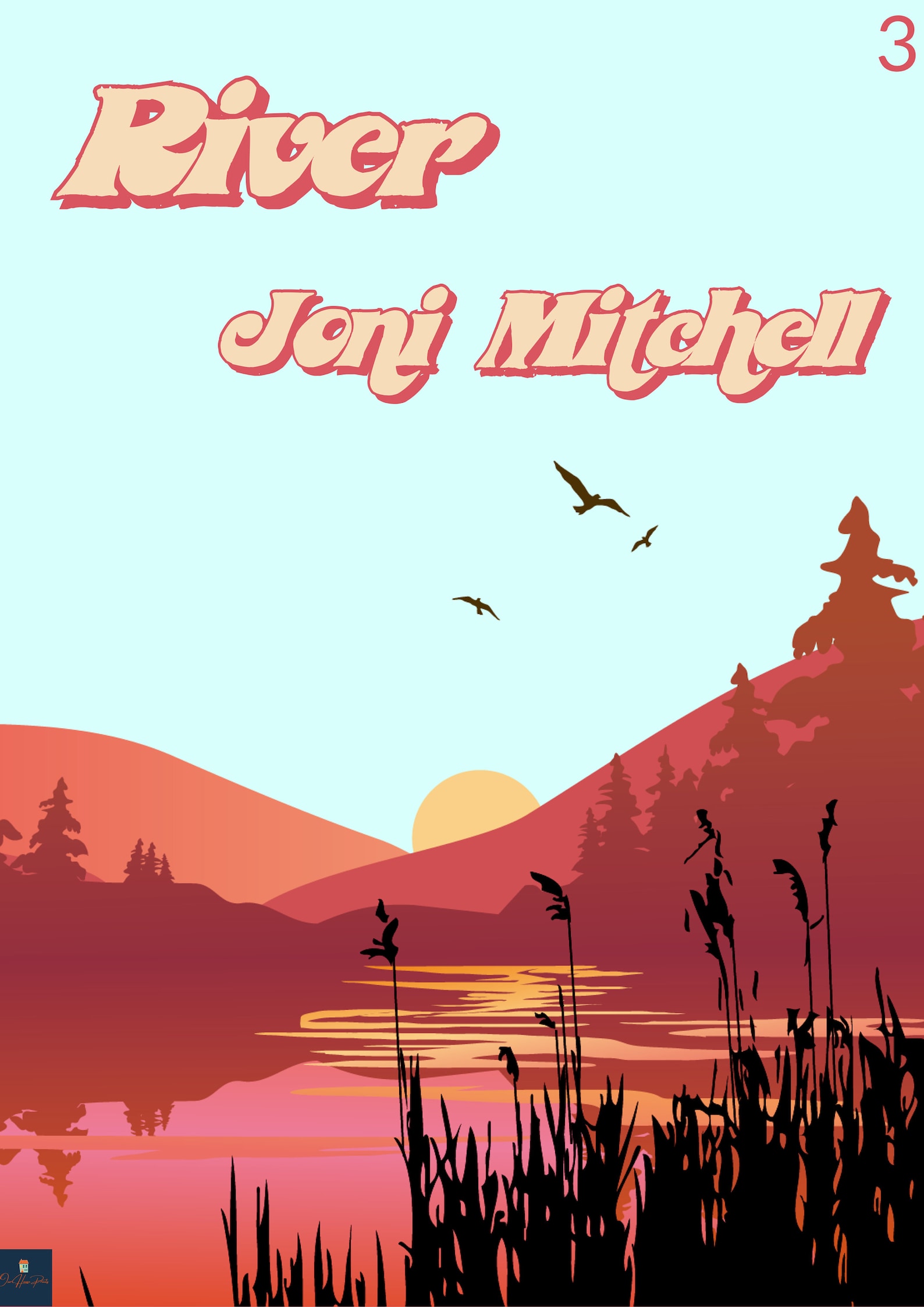 River Lyrics Print Joni Mitchell Inspired Music Poster. Etsy