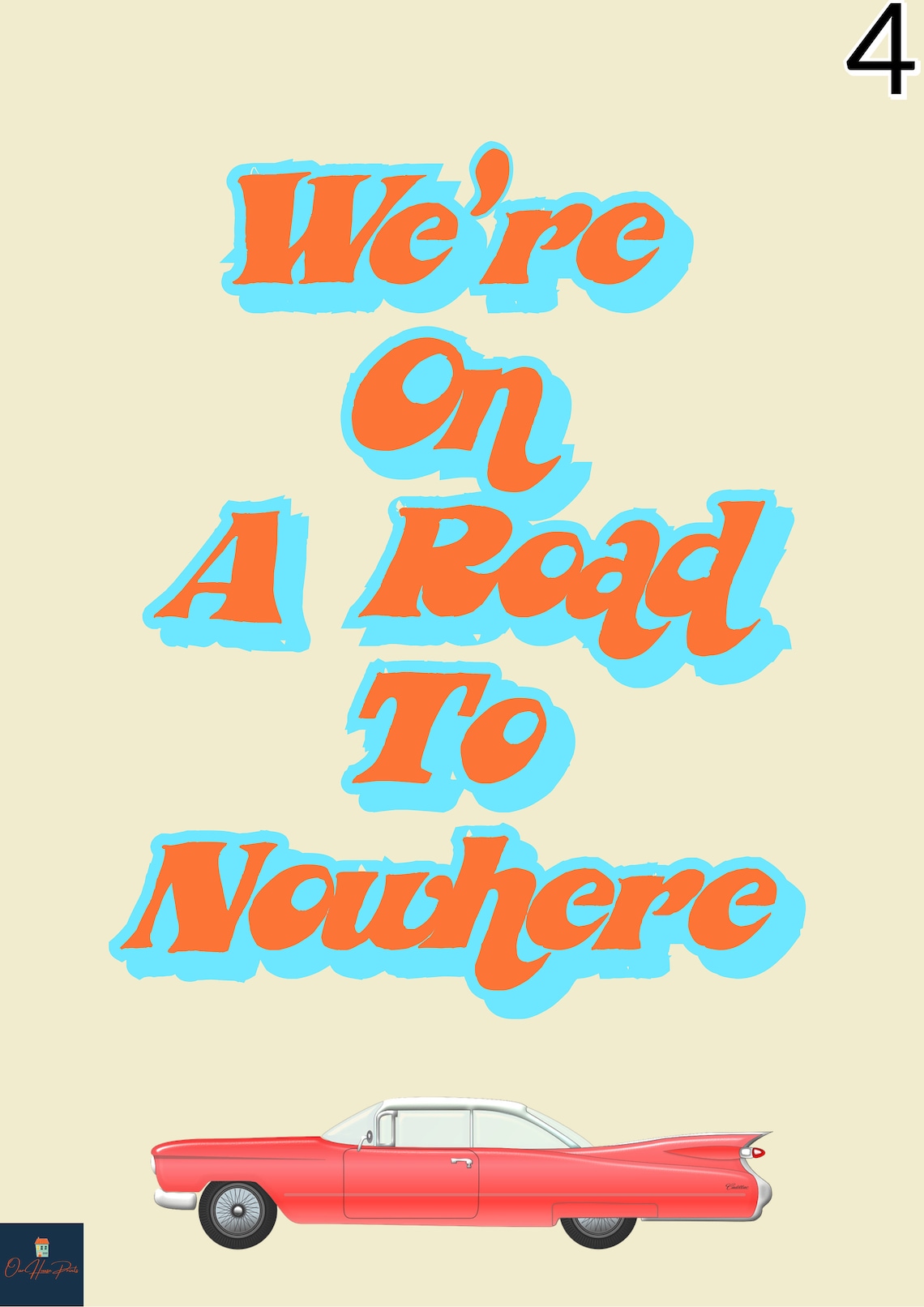 Road To Nowhere Lyrics Print Talking Heads Inspired Music Etsy