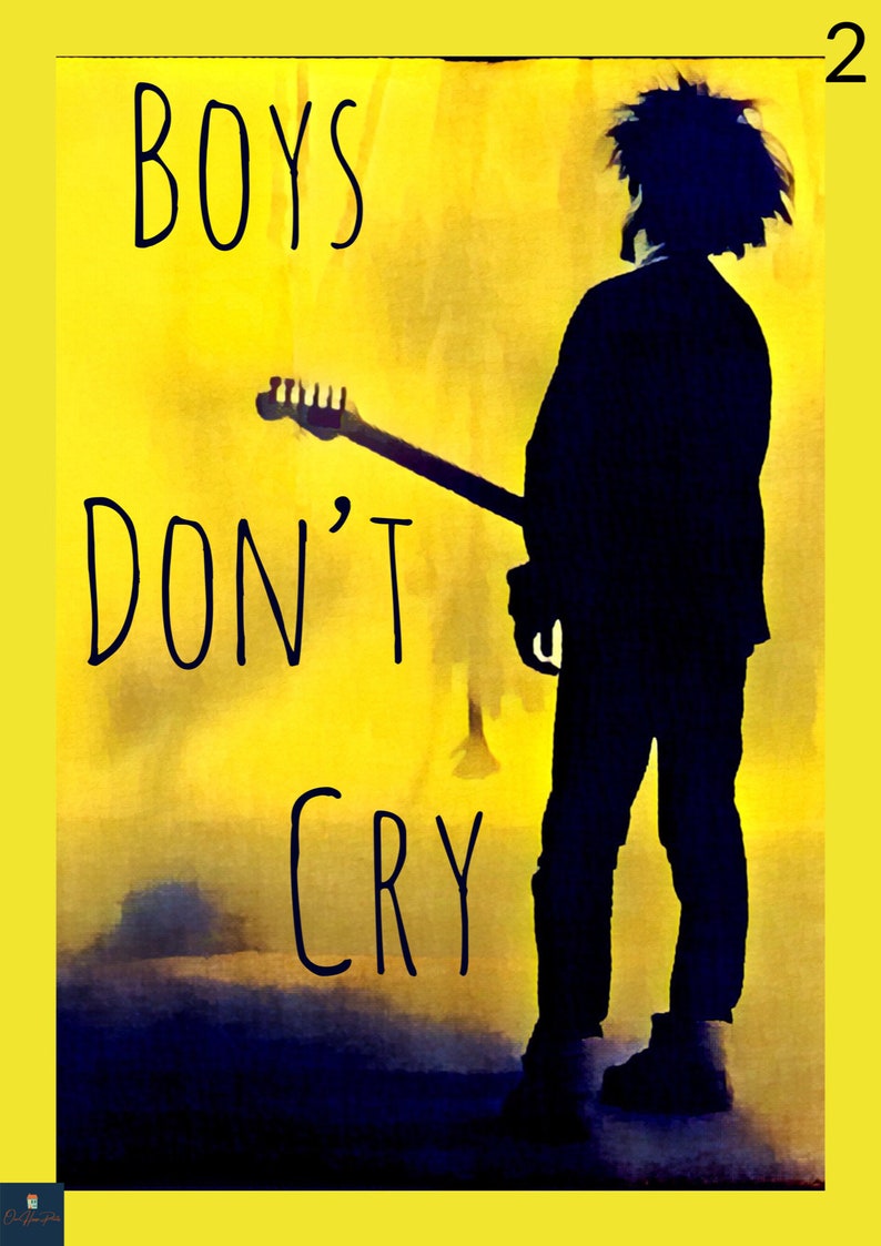 Boys Don't Cry Lyrics Print the Cure Inspired Music Etsy