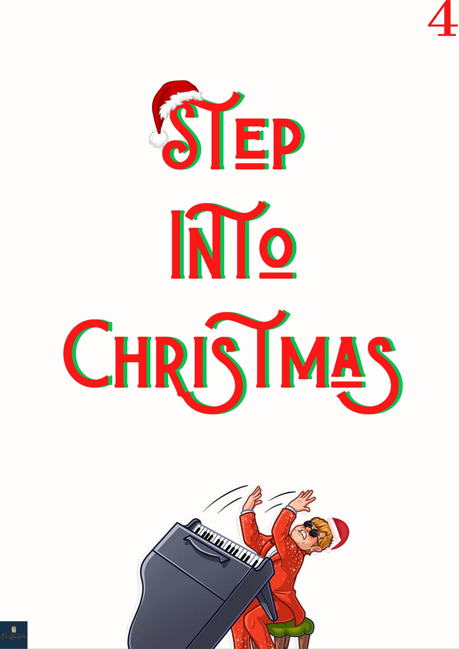 Step Into Christmas Lyrics Print Elton John Inspired Music Etsy Steps Into Christmas