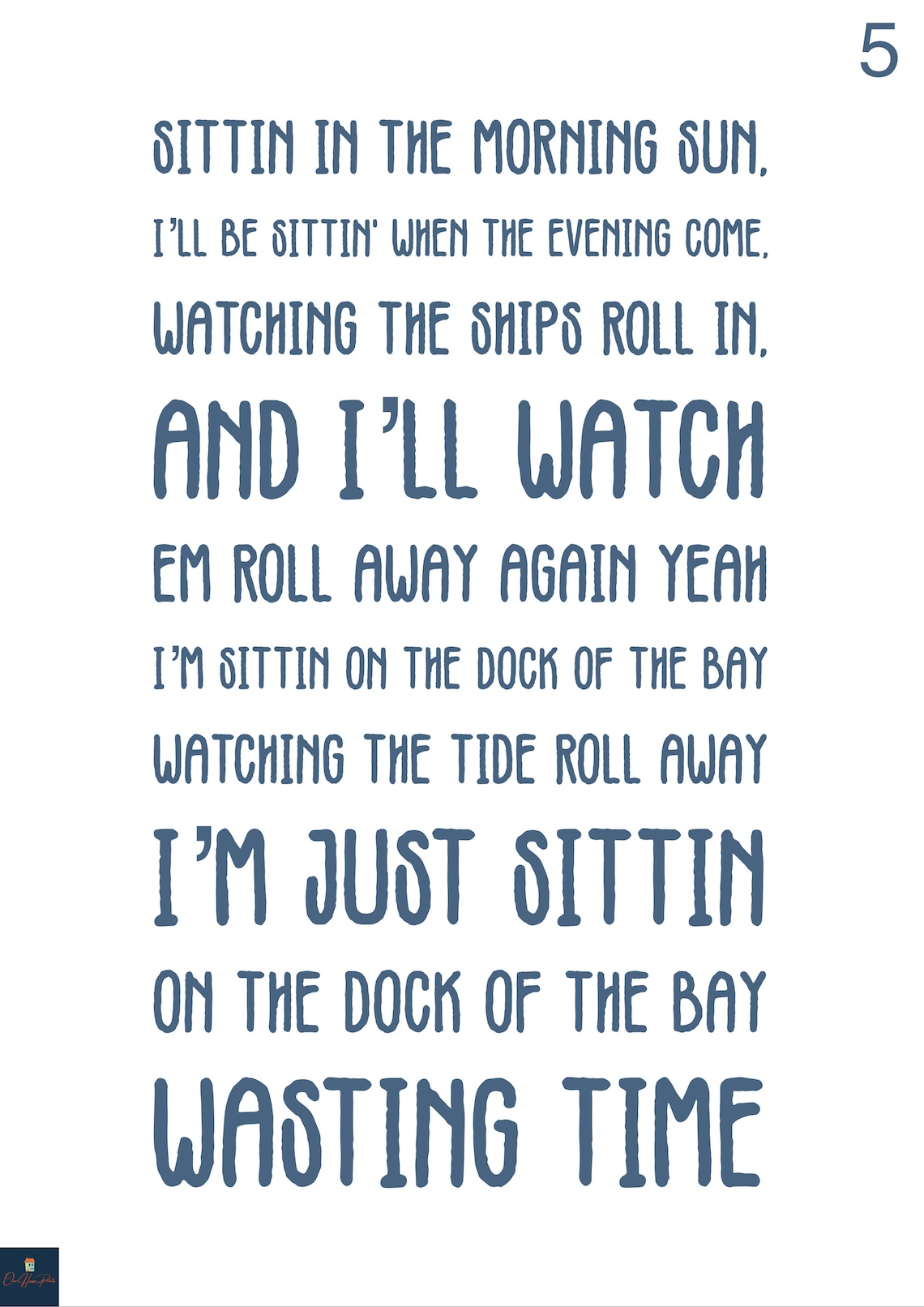 Sitting On The Dock Of The Bay Lyrics Print Otis Reading Etsy Sitting On The Dock Of The Bay Lyrics Print Otis Reading Etsy