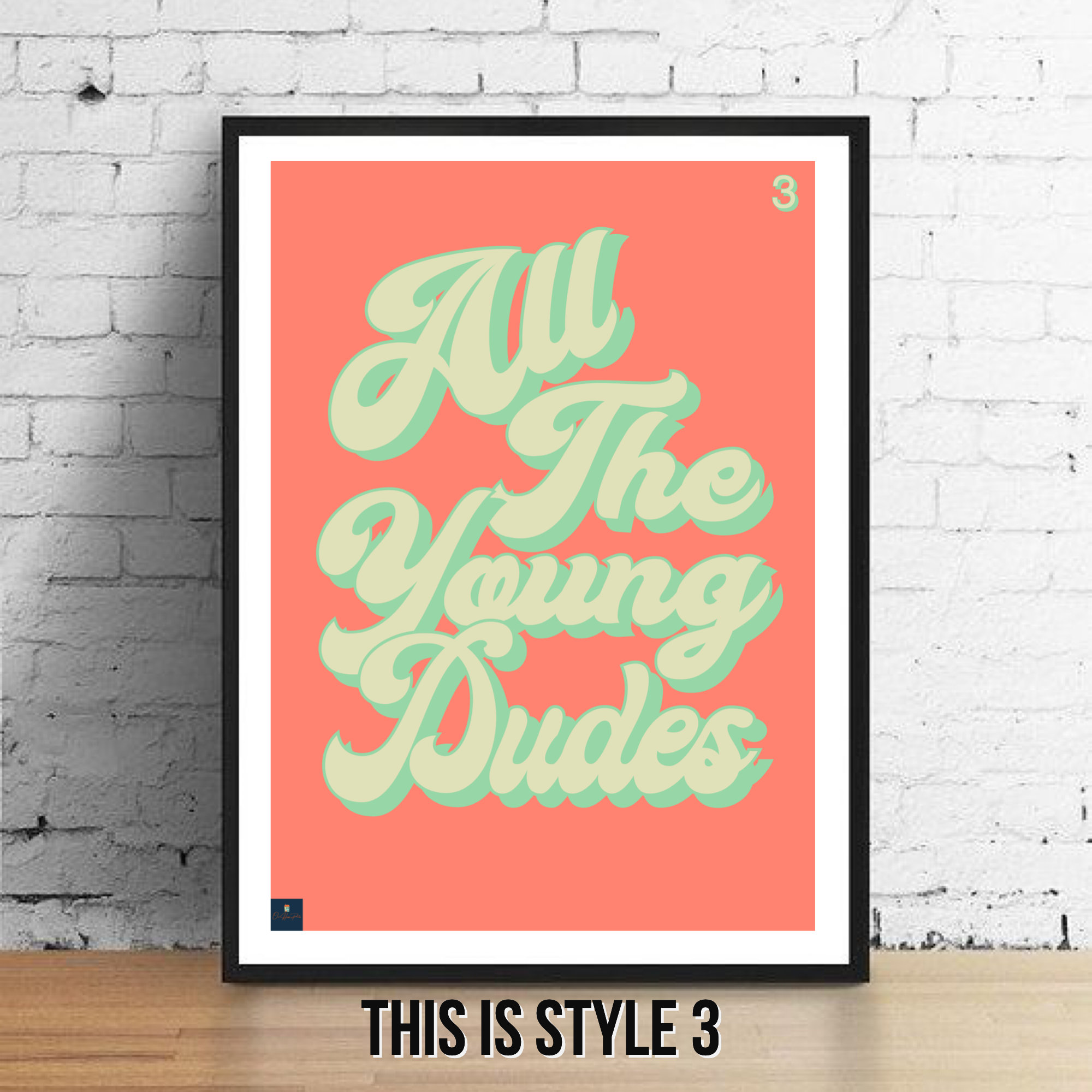 All the Young Dudes Lyrics Print
