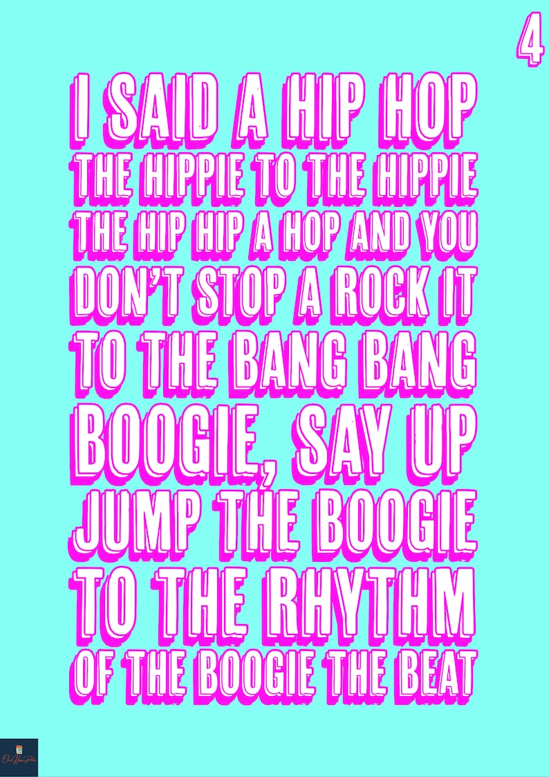 Rapper's Delight Lyrics Print The Sugarhill Gang Etsy Rapper's Delight Lyrics Print The Sugarhill Gang Etsy
