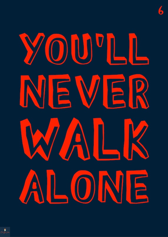You'll Never Walk Alone Lyrics Print Gerry & the 