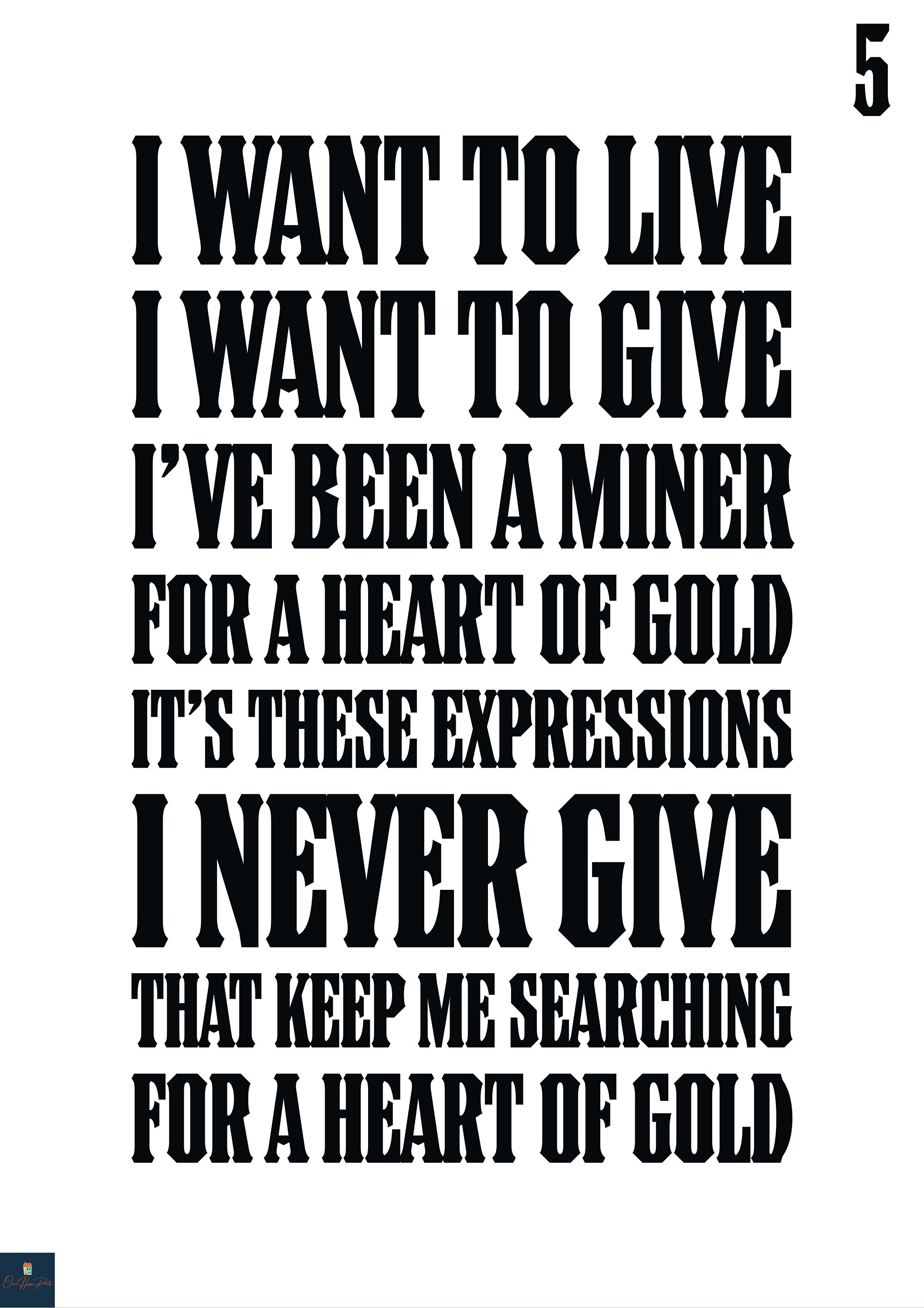 Heart of Gold Neil Young Minimalist Song Lyrics Greatest Hits of All Time  259 Tote Bag