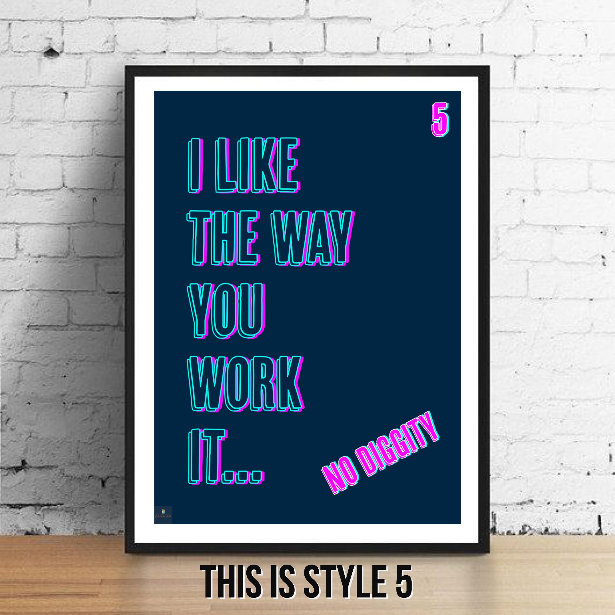 No Diggity Song Lyrics Portrait Poster Print (16 x 24) : : Home