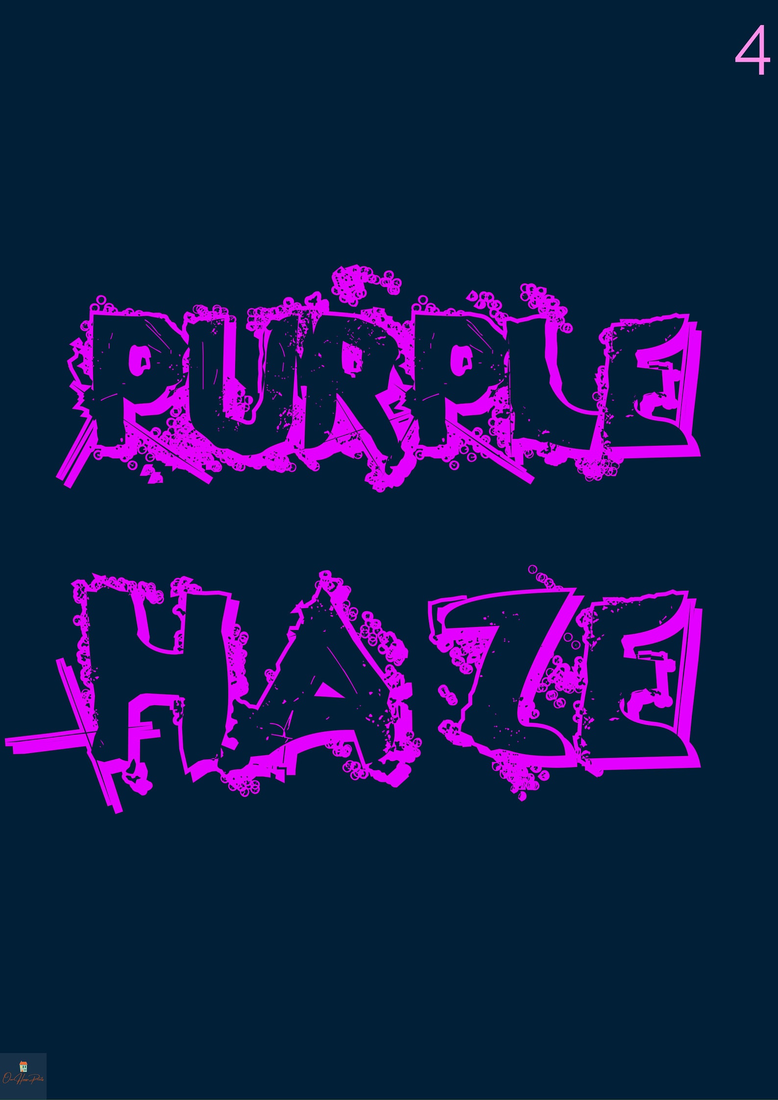Purple Haze Lyrics Print Jimi Hendrix Inspired Music Poster. | Etsy
