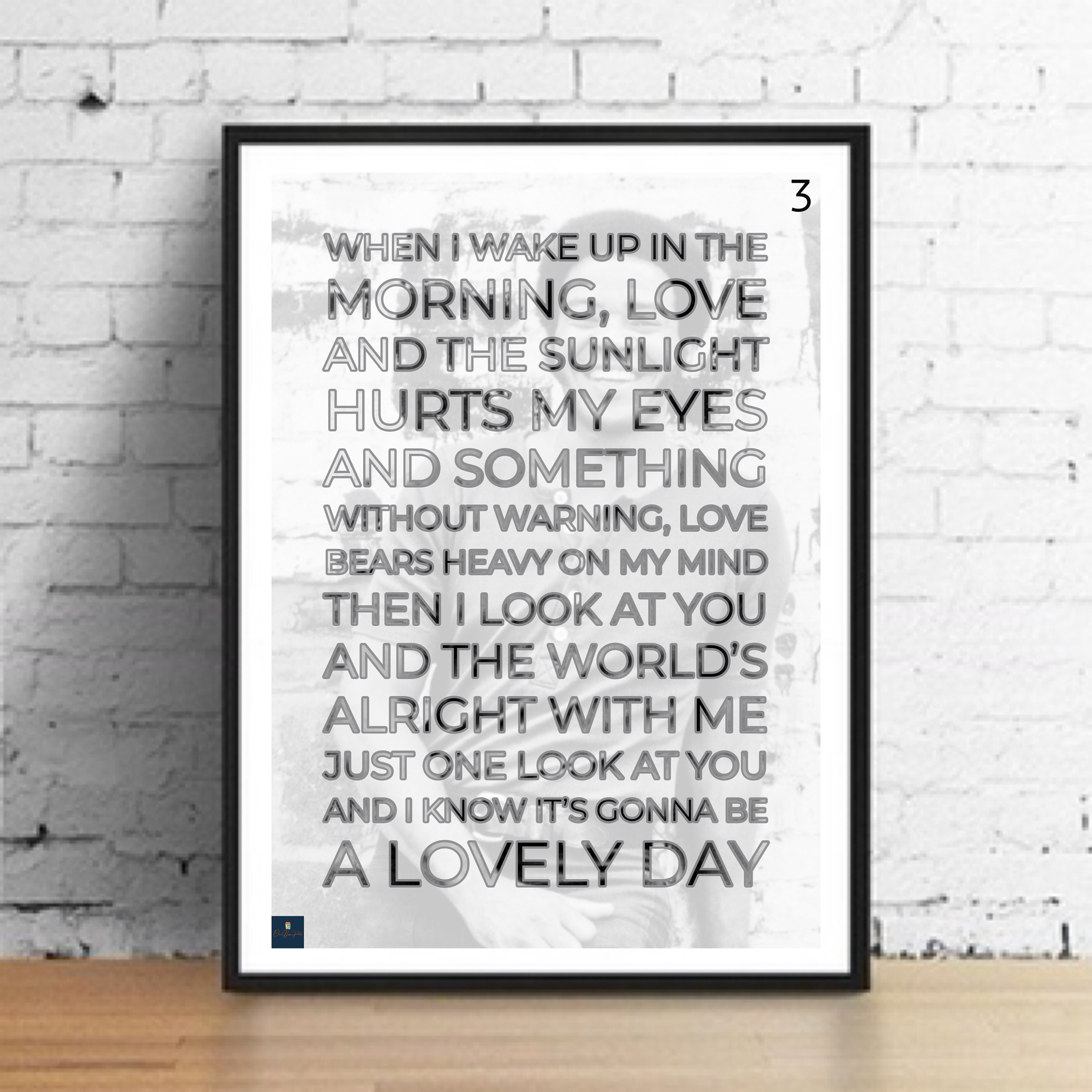 Lovely Day Lyrics Print Bill Withers Inspired Music Poster. Etsy
