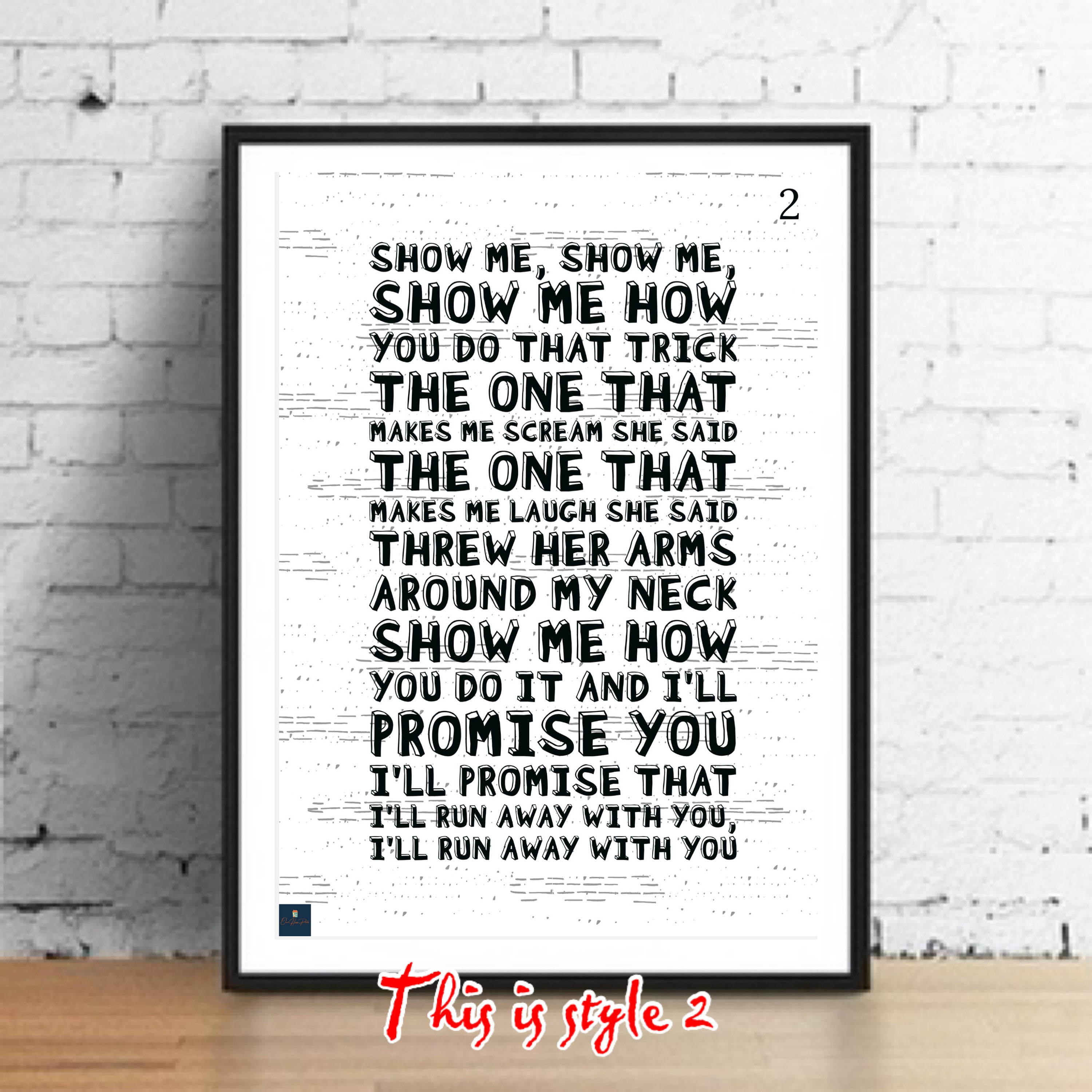 Just Like Heaven Lyrics Print The Cure Inspired Music Etsy