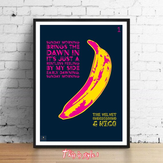 Download Sunday Morning Lyrics Print The Velvet Underground Nico Etsy