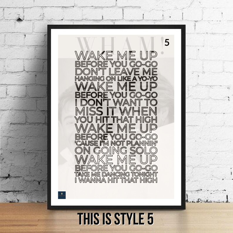 Wham Wake Me Up Before You Go-go Paroles