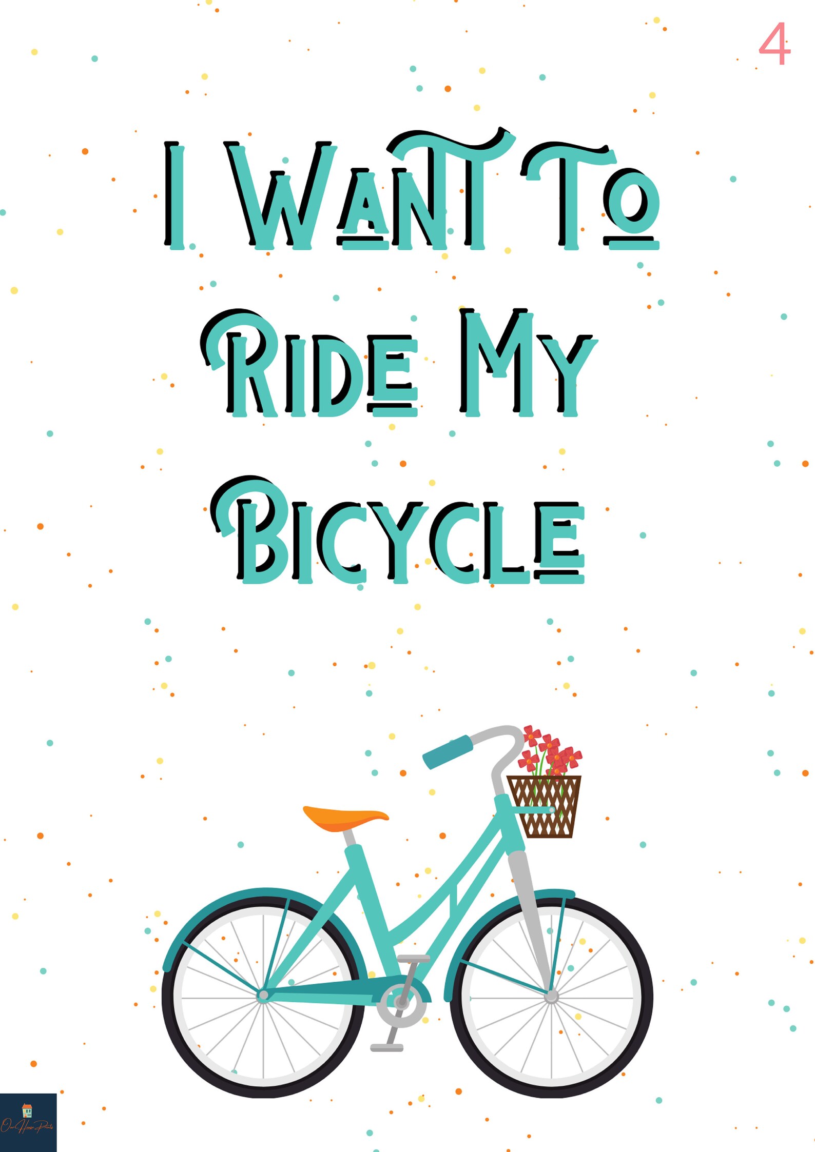 Bicycle Race Lyrics Print Queen Inspired Music Poster. Etsy