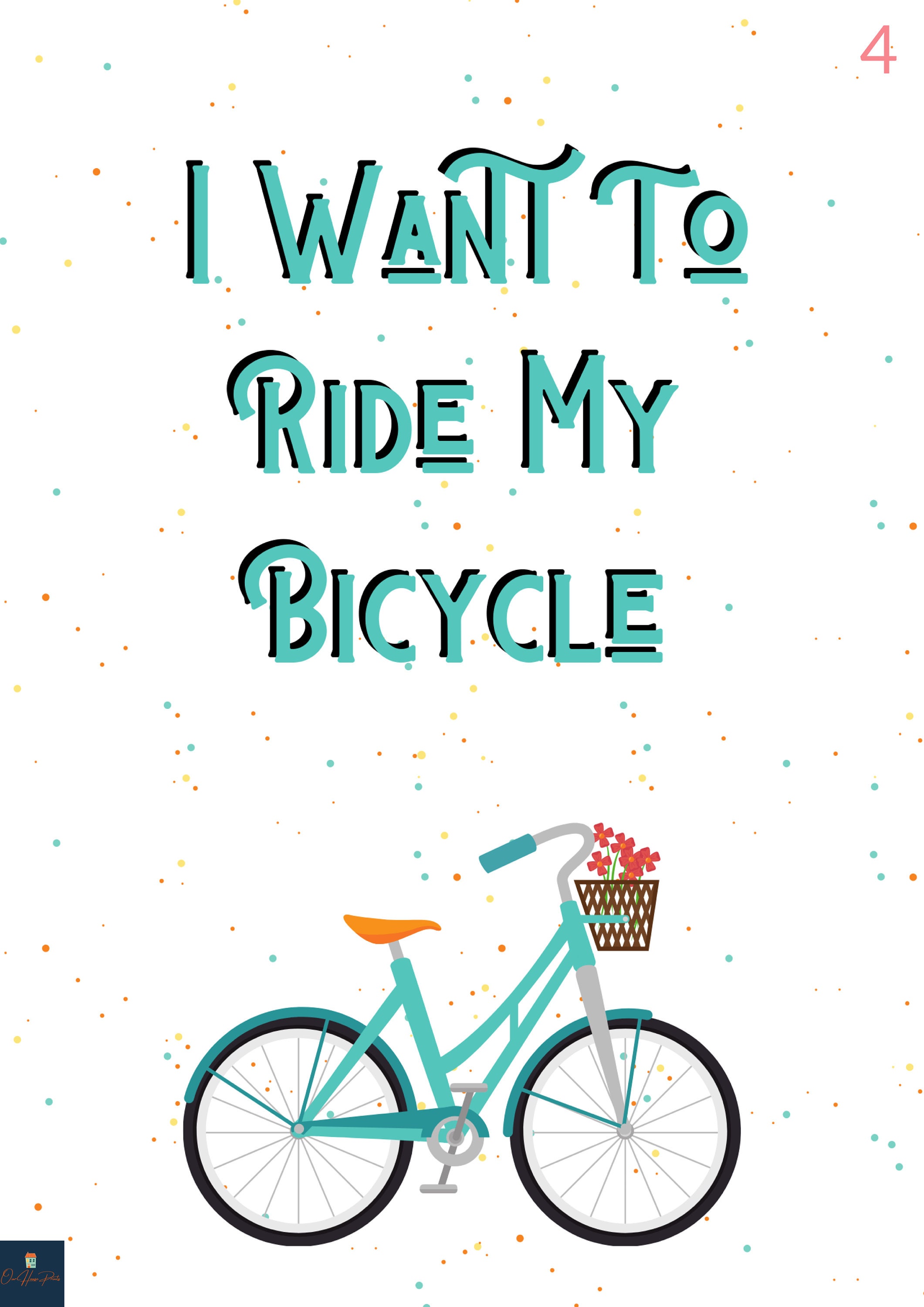 Bicycle Race Lyrics Print Queen Inspired Music Poster. Etsy