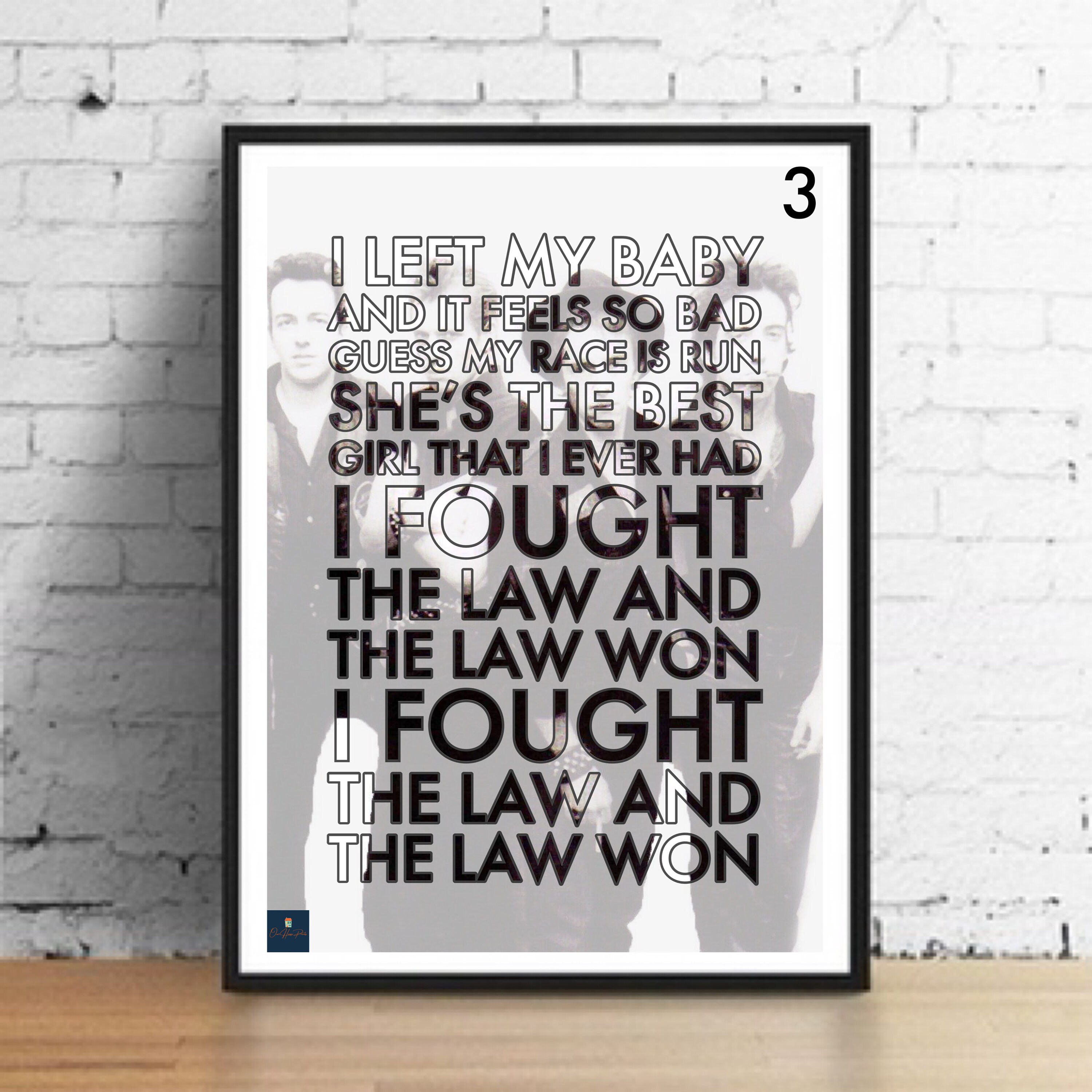 I Fought The Law Lyrics Print The Clash Inspired Music Etsy