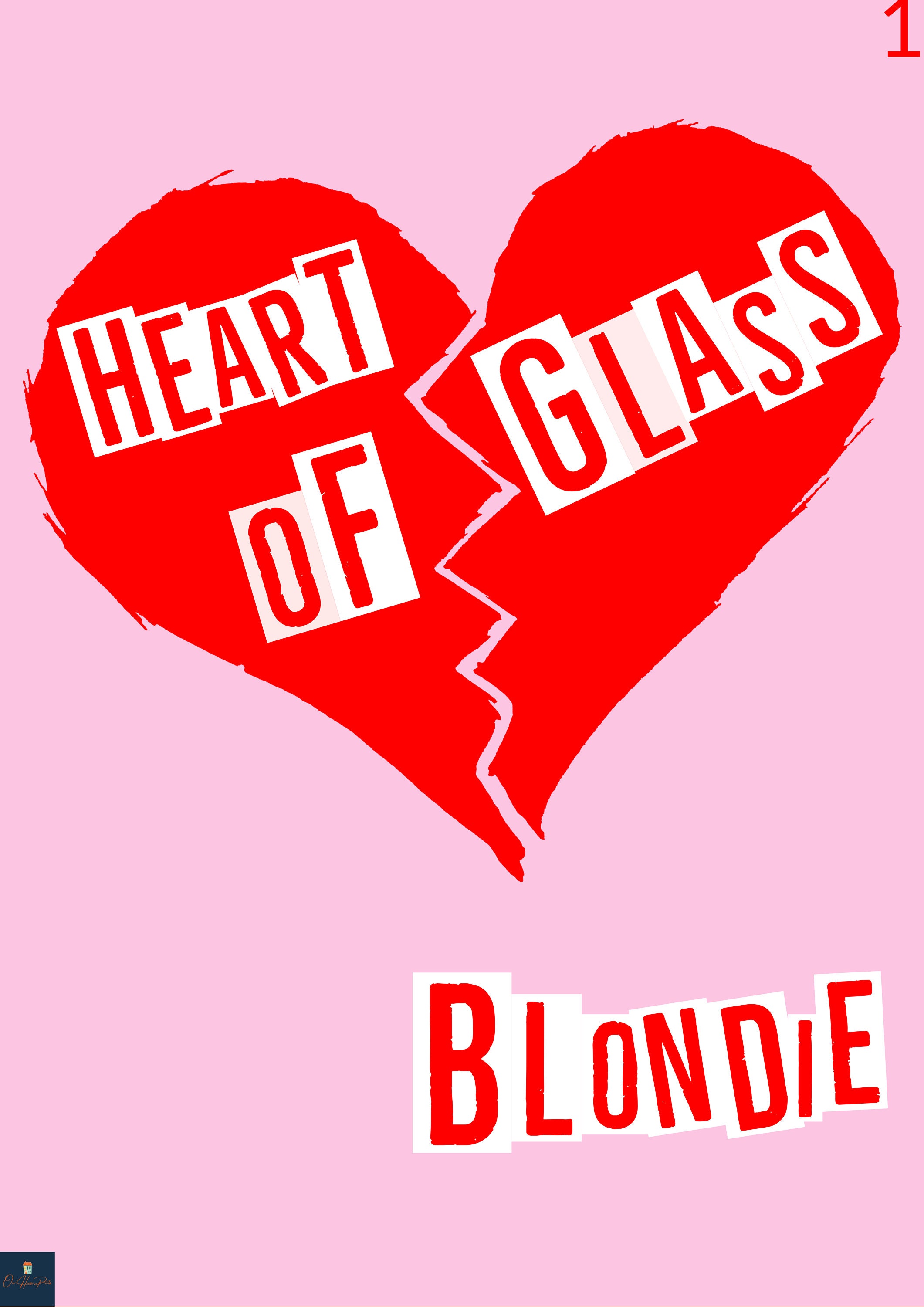 Heart of Glass Lyrics Print blondie