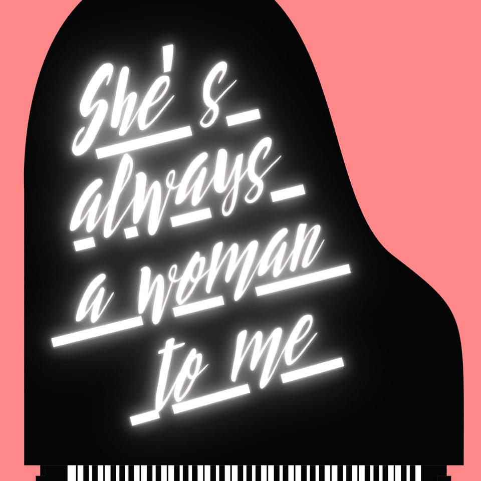 She's Always A Woman Lyrics Print - Billy Joel Inspired Music