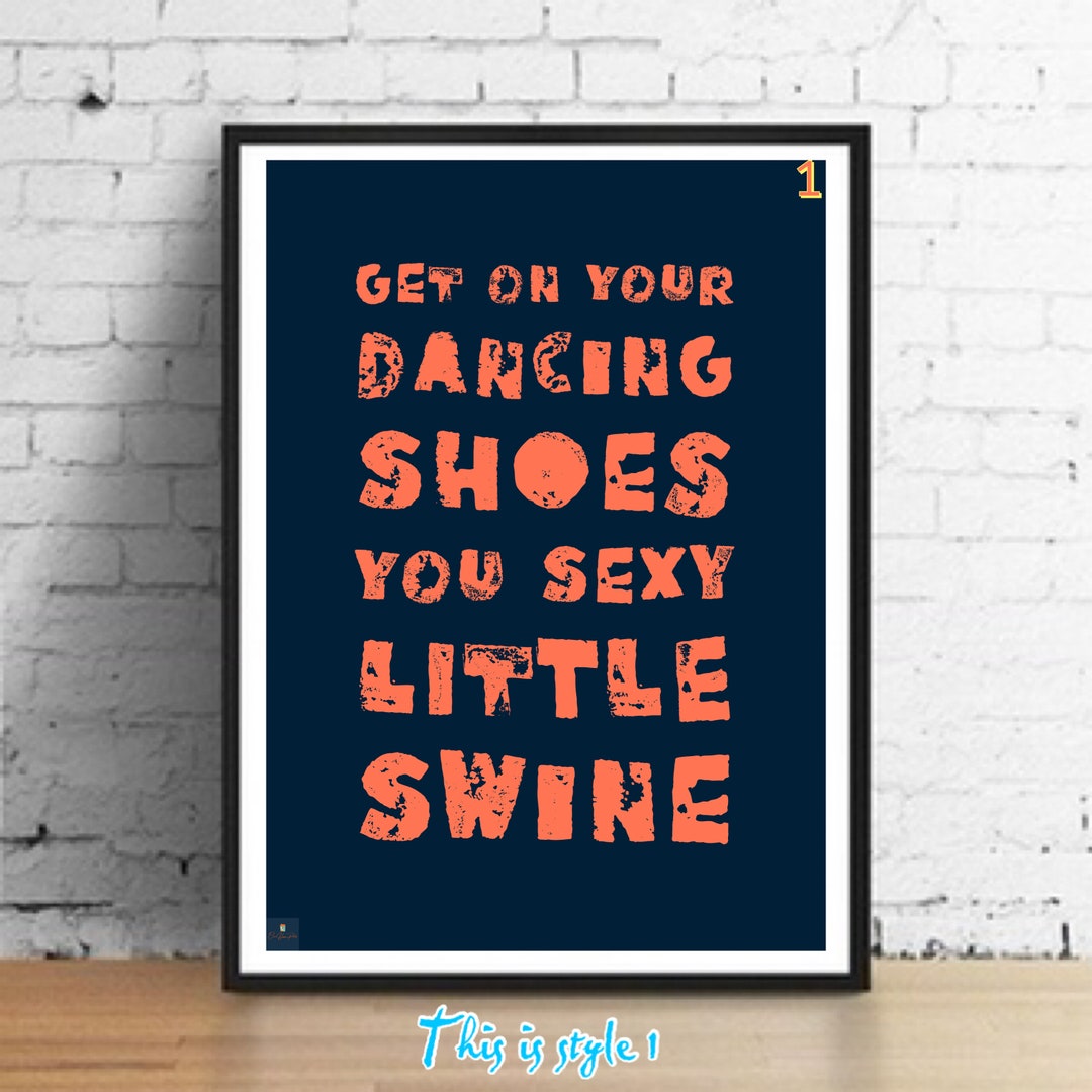 Dancing Shoes Lyrics Print Arctic Monkeys Inspired Music Etsy Italia