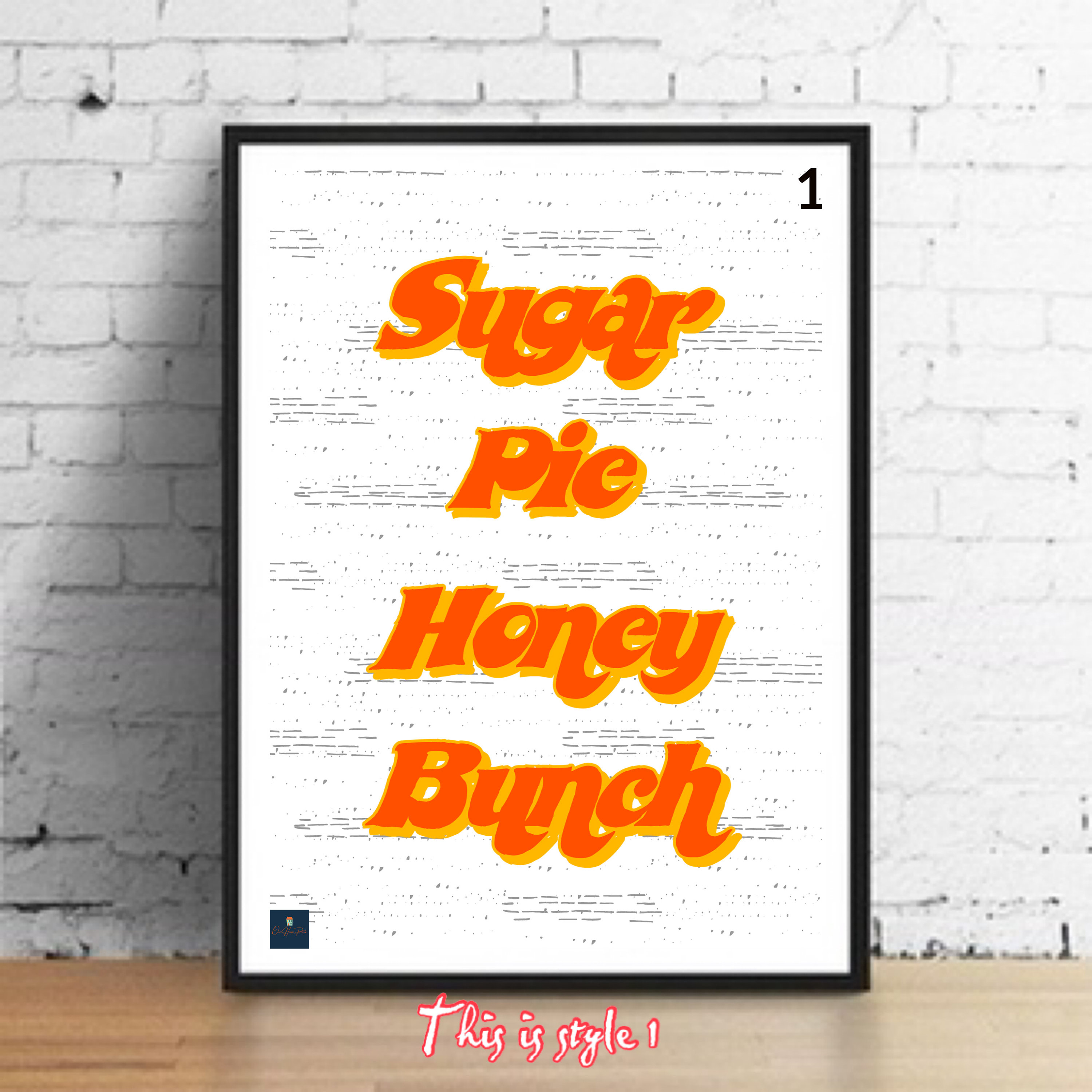 I Can't Help Myself Sugar Pie Honey Bunch Lyrics Print | Etsy