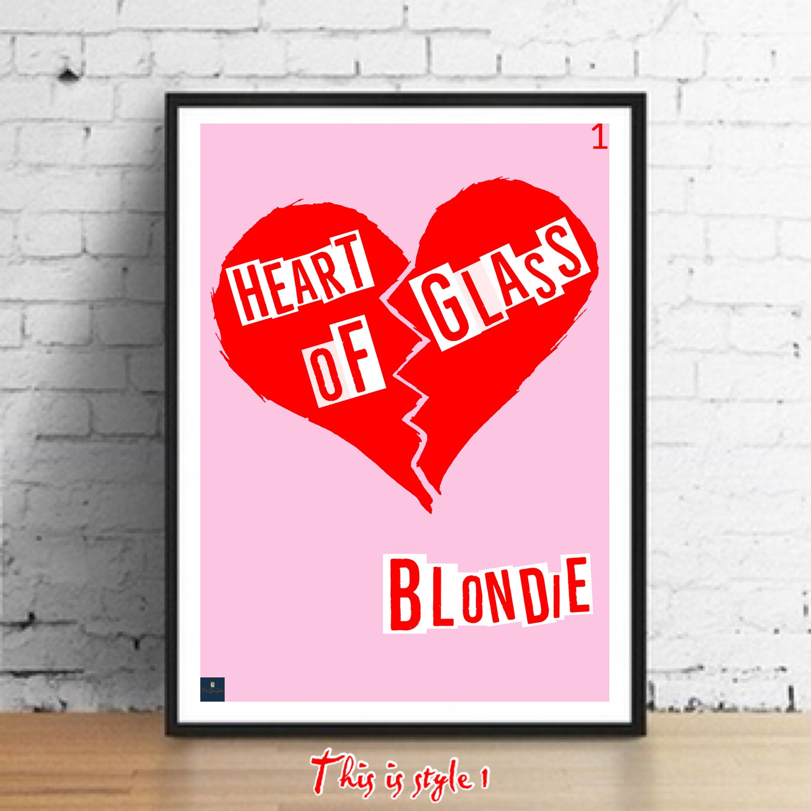 Heart of Glass Lyrics Print Inspired Music Poster. Etsy UK