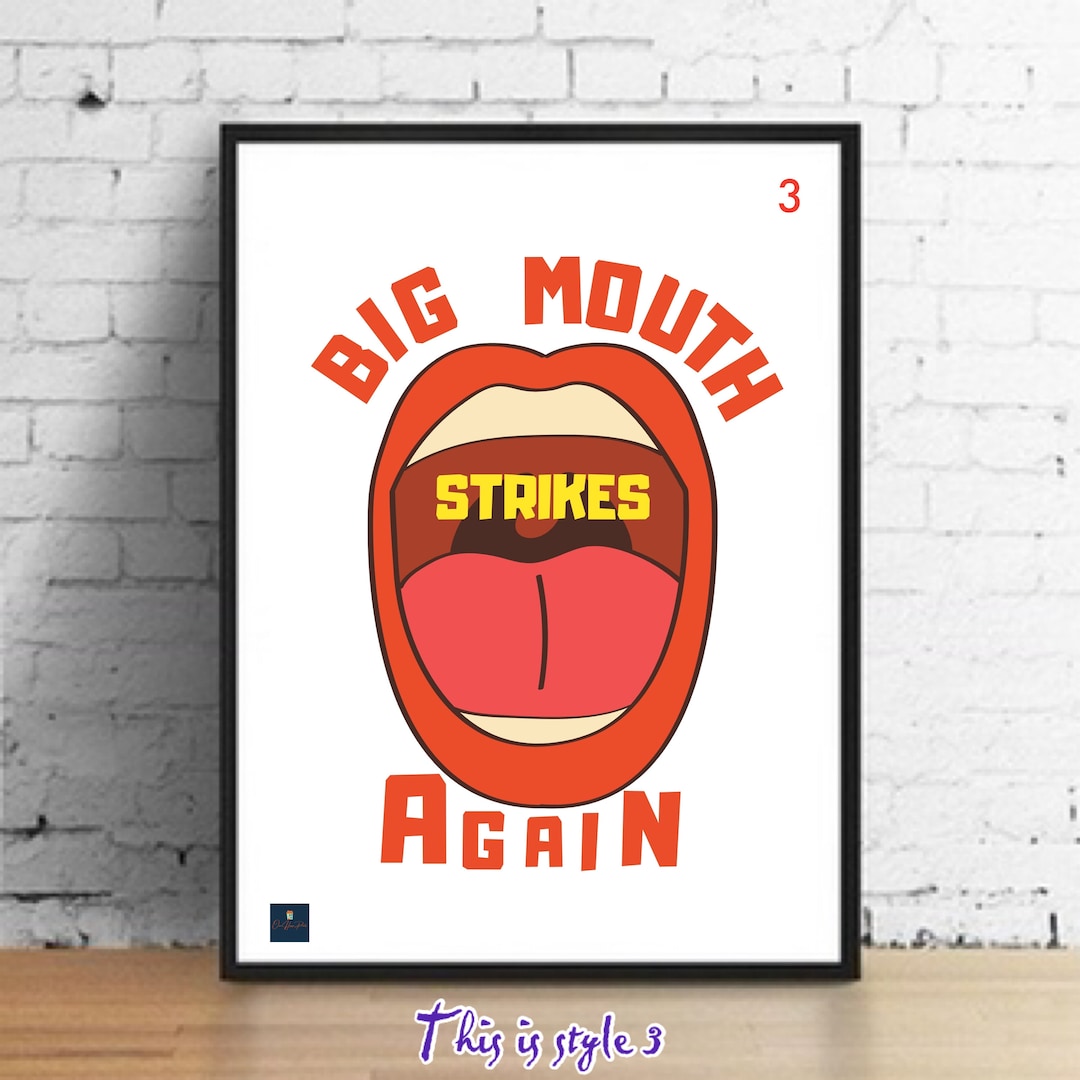 Big Mouth Strikes Again Lyrics Print the Smiths Inspired Etsy