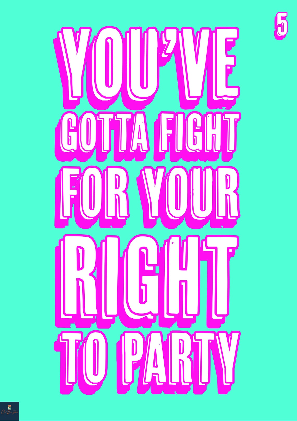 Fight for Your Right to Party Lyrics Print the Beastie Boys Etsy Norway