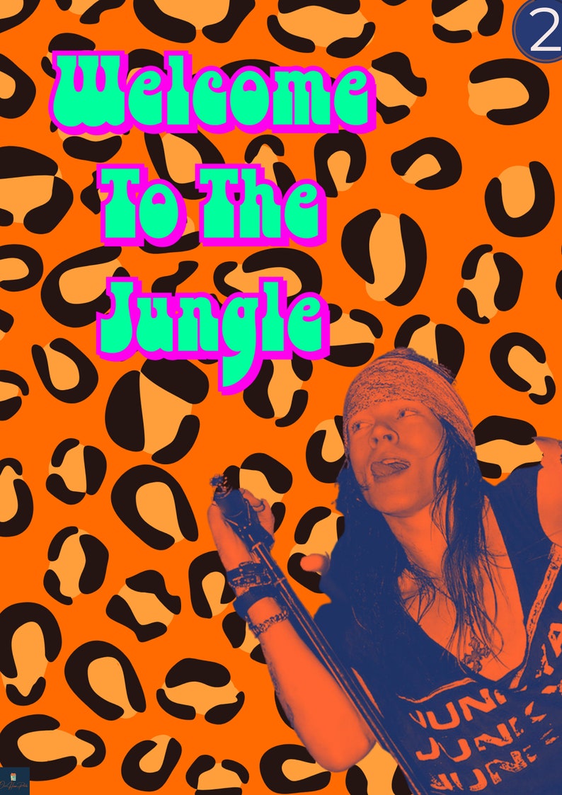 to the Jungle Lyrics Print Guns N Roses Inspired Etsy UK