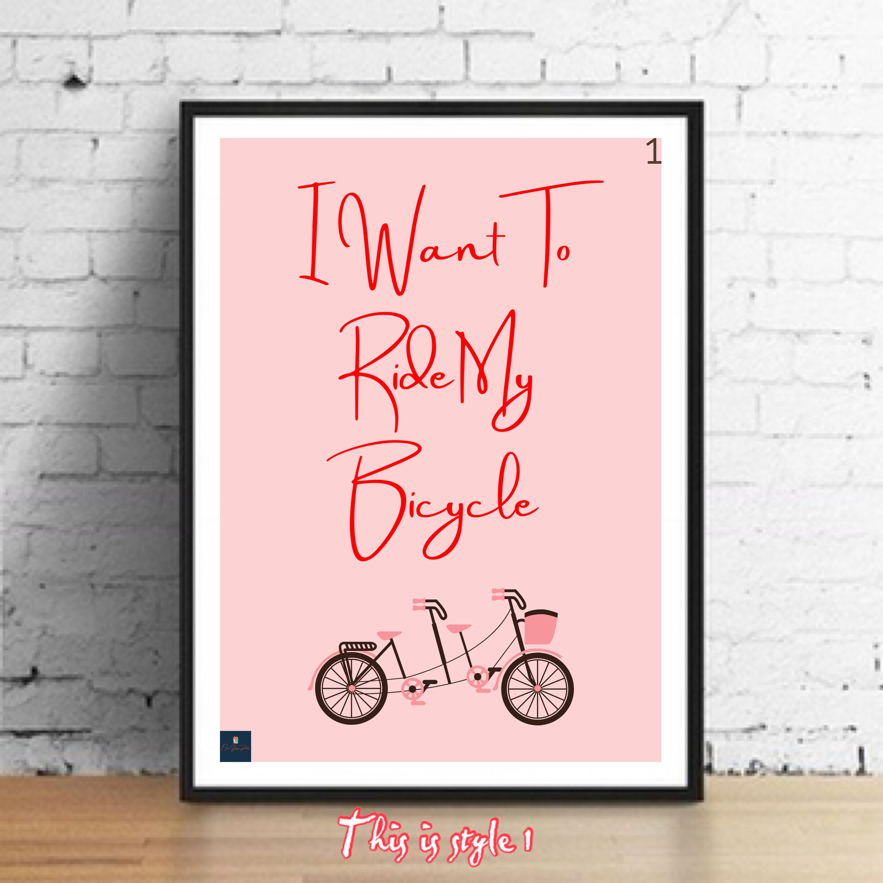 Bicycle Race Lyrics Print Queen Inspired Music Poster. Etsy UK