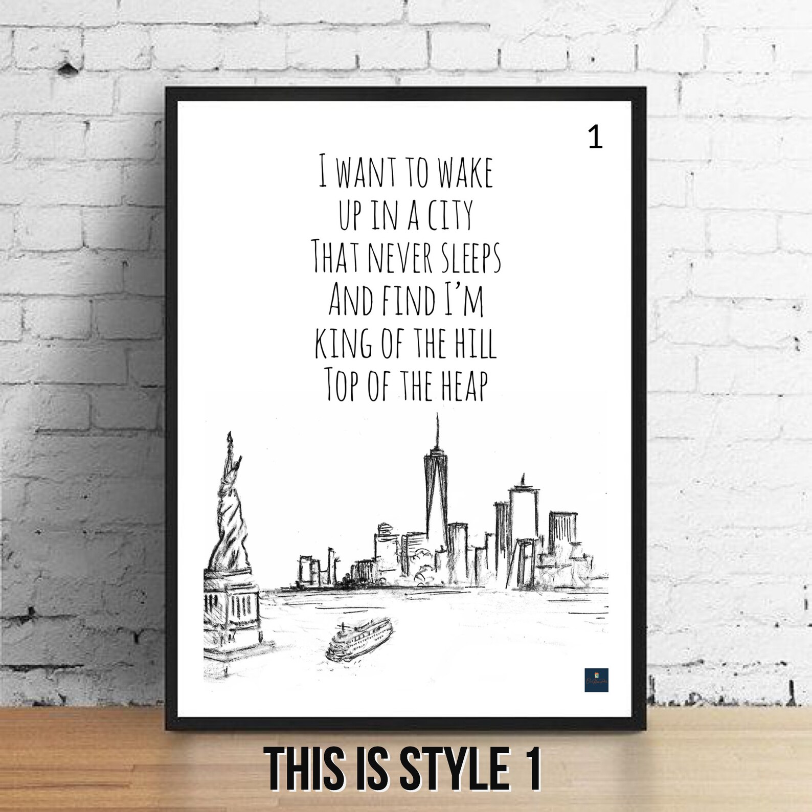 New York New York Lyrics Print Frank Sinatra Liza Minnelli Etsy