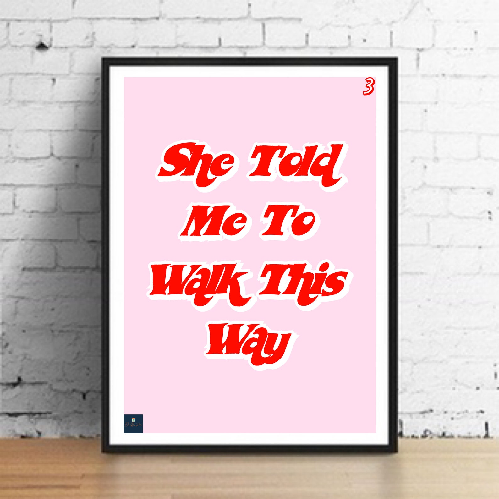 Walk This Way Lyrics Print Run DMC Aerosmith Inspired Music | Etsy