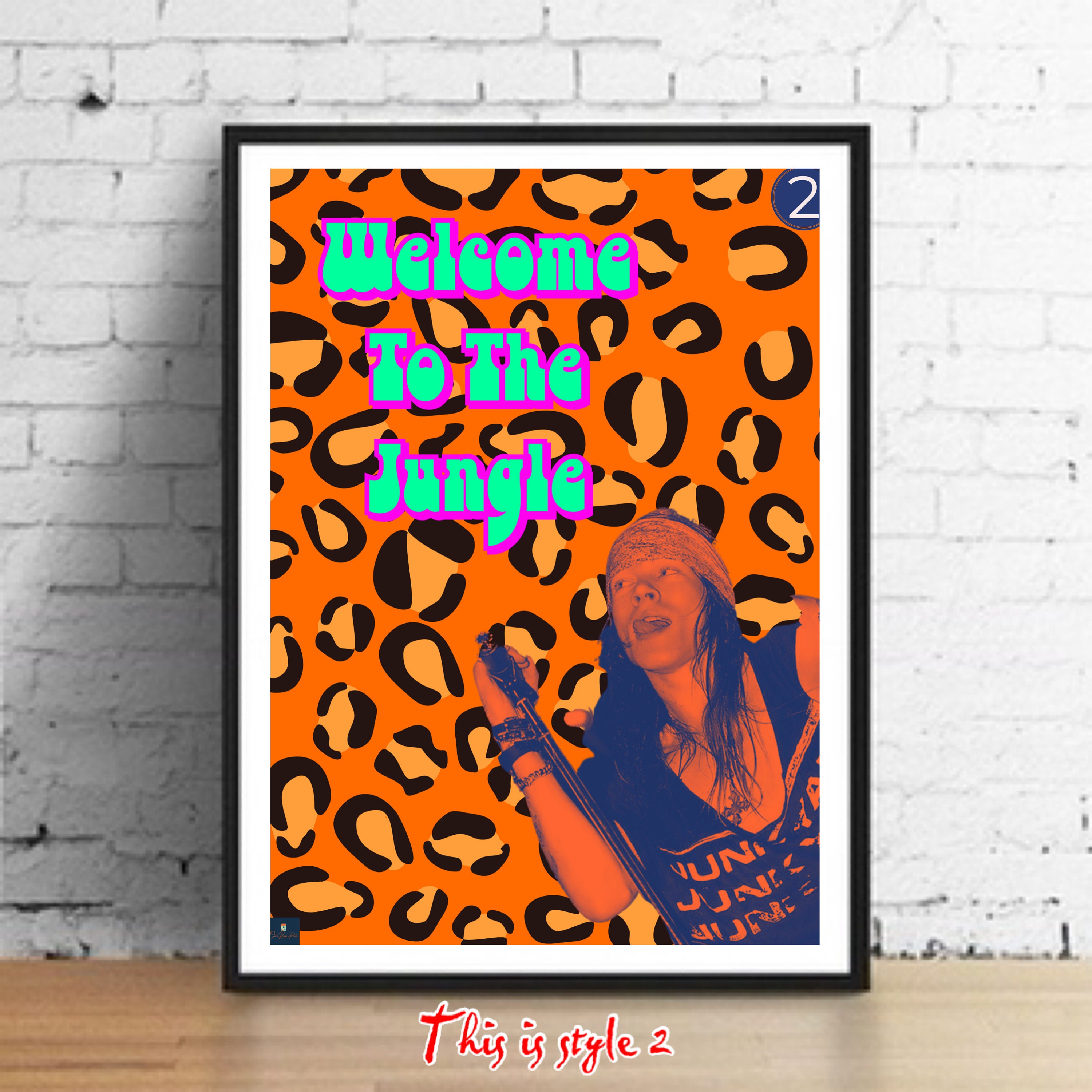 Guns N Roses Welcome To The Jungle Lyrics Quotes Paper Print