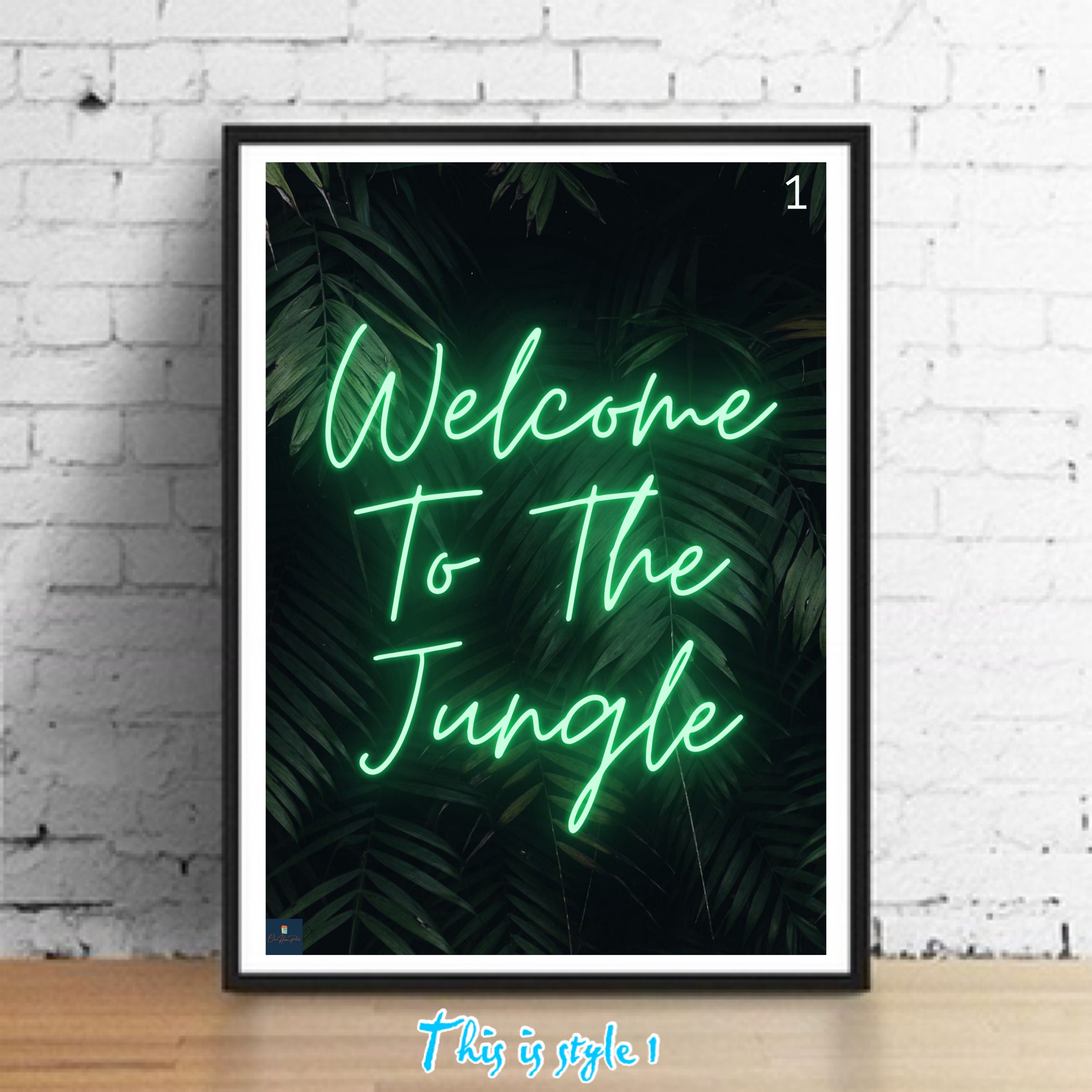 Rare-T Exclusive Limited Edition Gold 45 Guns N Roses - Welcome To The  Jungle Lyrics Custom Frame
