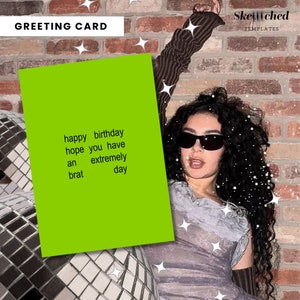 Carte d'anniversaire A5 Charli xcx gosse 365 pommes été drôle personnalisable impression à la maison guide des enveloppes téléchargeable gratuitement