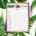 Mardi Gras Word Scramble | Word Scramble | Mardi Gras Party Games ...