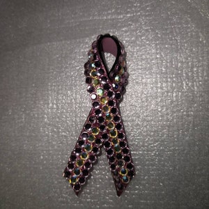 Breast Cancer Awareness Pink Rhinestone Pin- NOS
