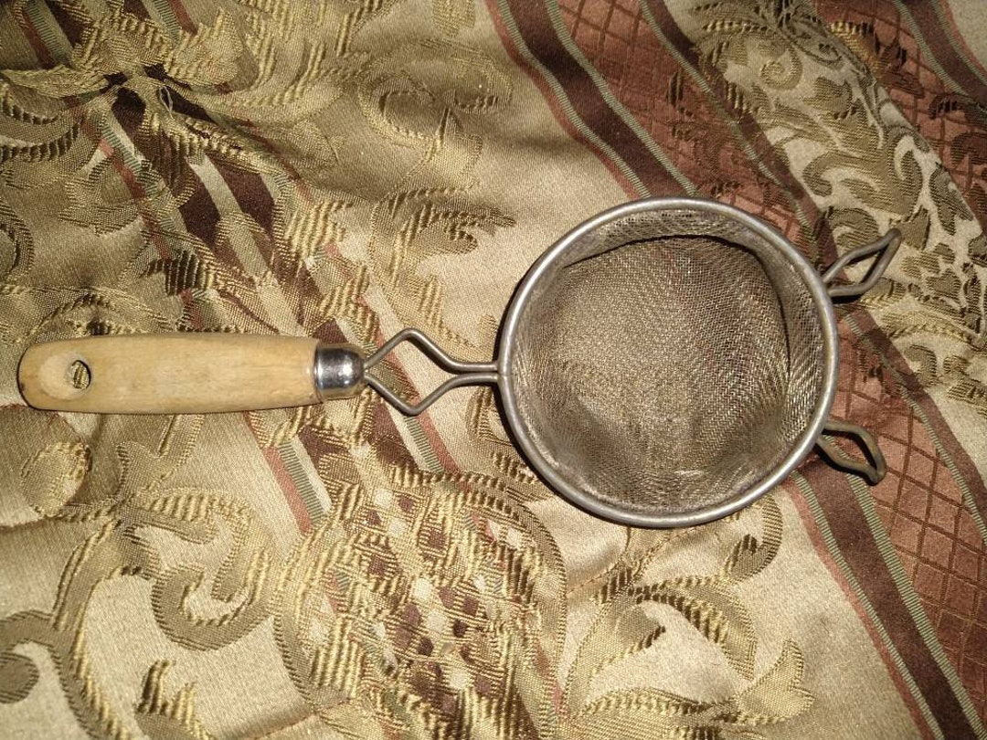 Vintage Mini Hand Held Strainer Etsy