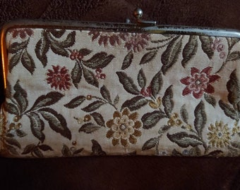 Vintage 60s Tapestry Clutch/Wallet by Baronet