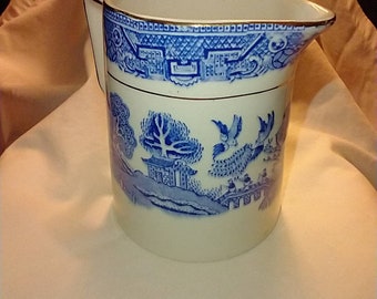 Antique Myott Sons England Blue Willow Creamer- Made in England