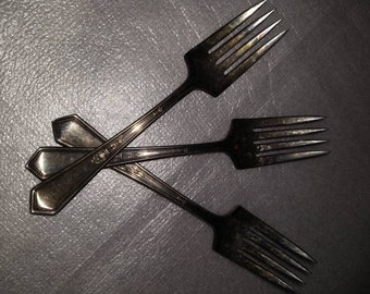 1920s Rogers AA &#39;Mayfair&#39; Salad Forks