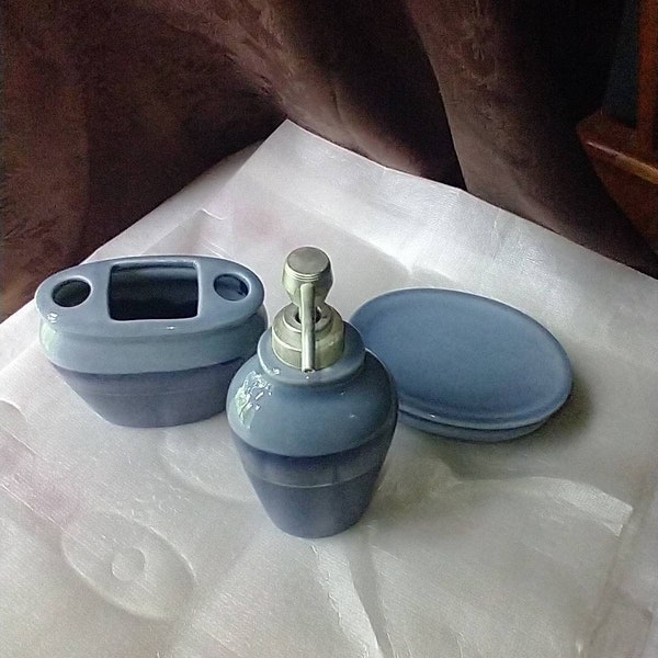 Ceramic Bathroom Accessories Etsy