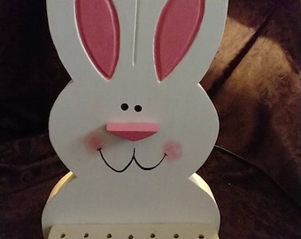 Wodd Handpainted Easter Bunny Home Decor
