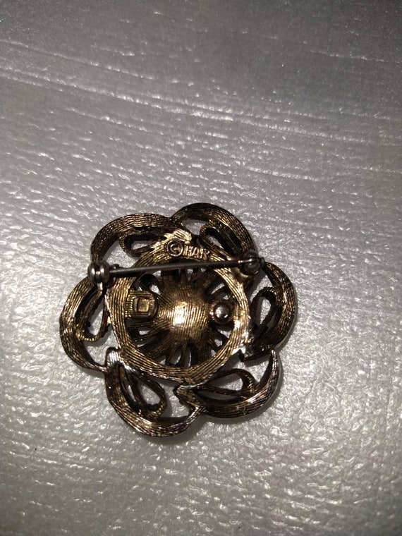 1950s HAR Floral Swirl Brooch - image 2