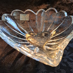 Mikasa Clear Glass Heart Dish- Yugoslavia