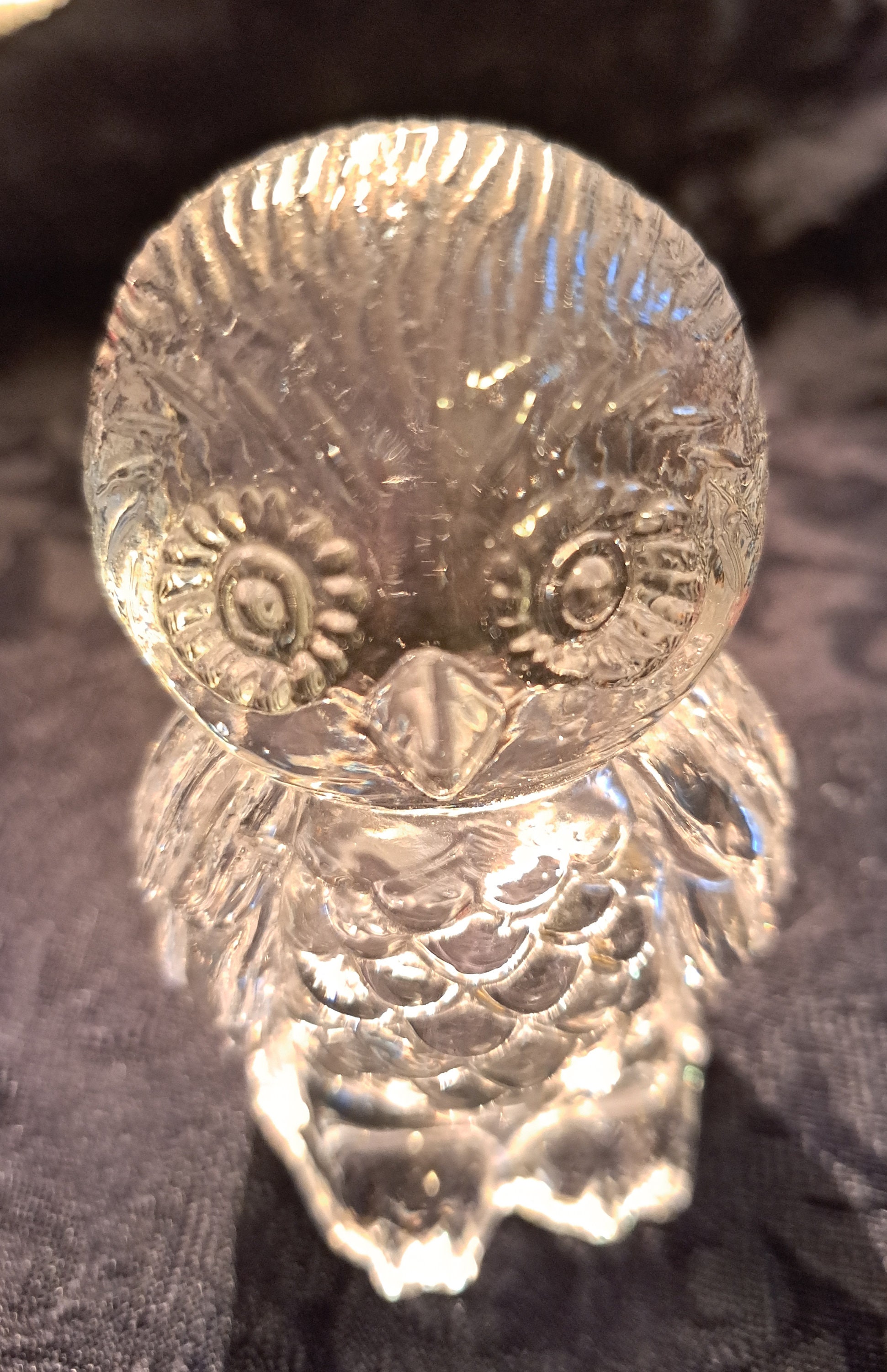 24% Lead Crystal Owl