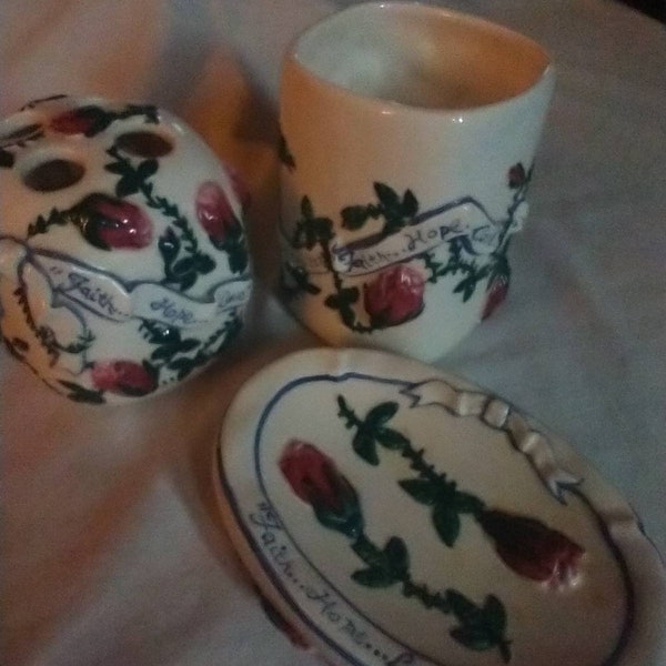 Ceramic Bathroom Accessories Etsy